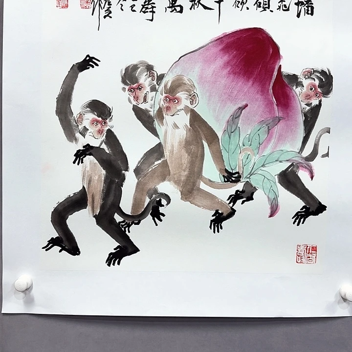 国画亲笔手绘放心去藏