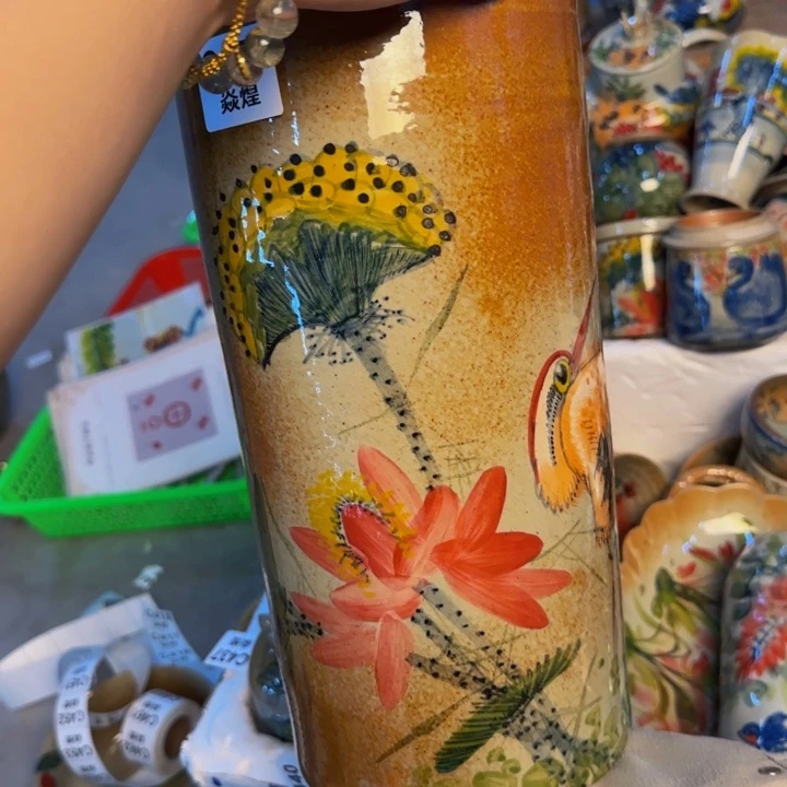 瓷片手工手绘细微不一样