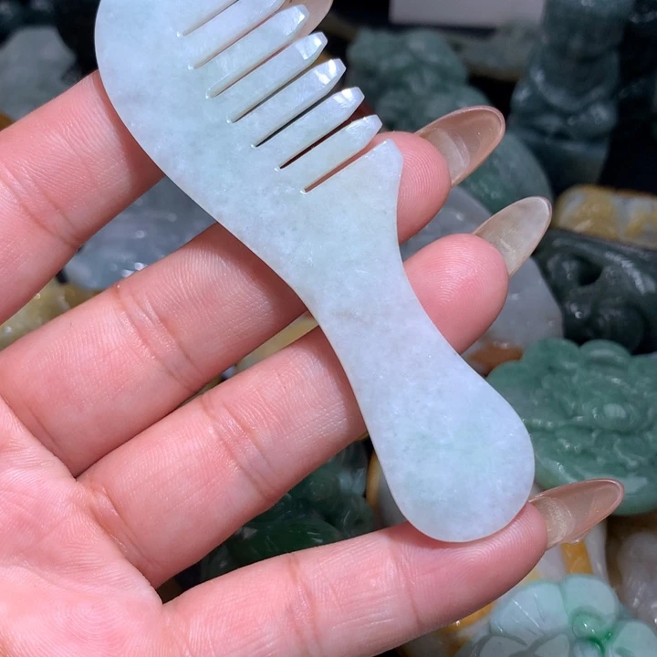 开***心翡翠未镶嵌颈饰保真天然A货翡翠