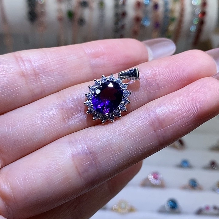 吊坠925银合成立方氧化锆