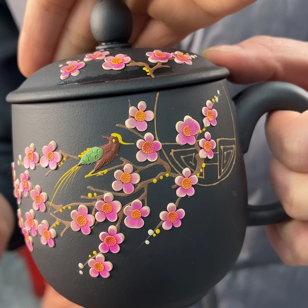 紫砂茶杯原矿紫砂