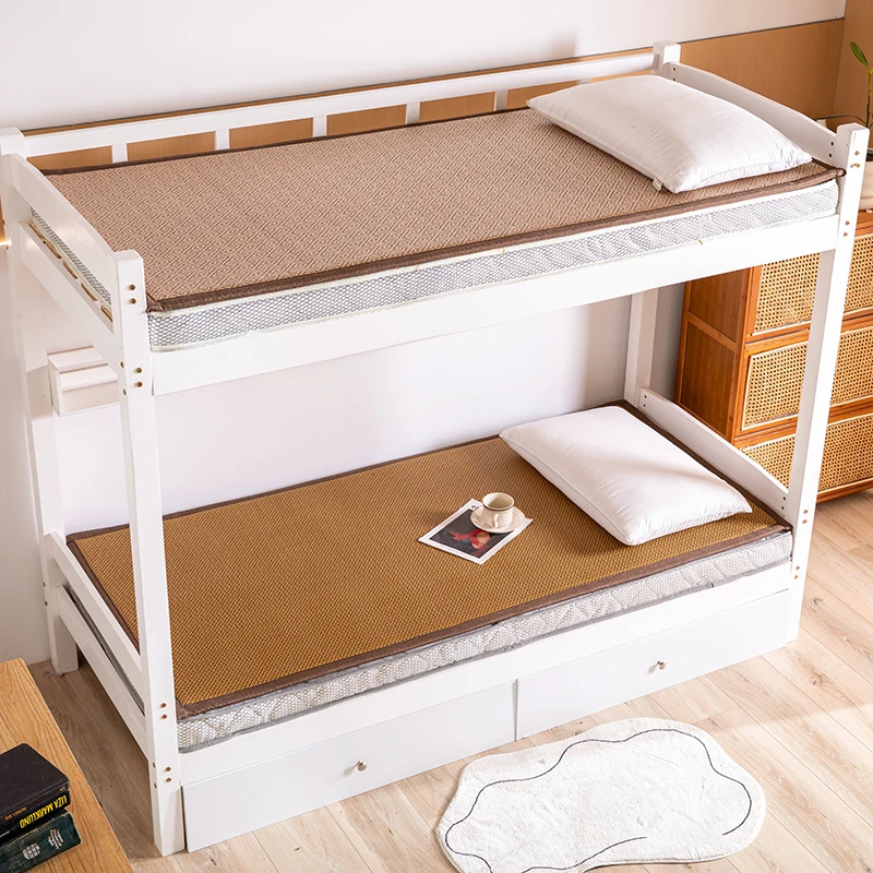 可折叠学生宿舍凉席床垫寝室双面垫子单人席子上下铺软垫床褥垫