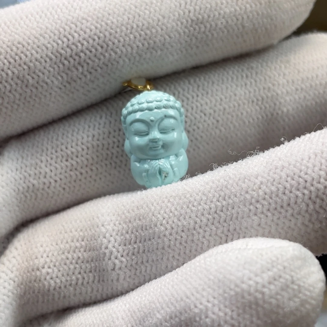 绿松石未镶嵌挂件