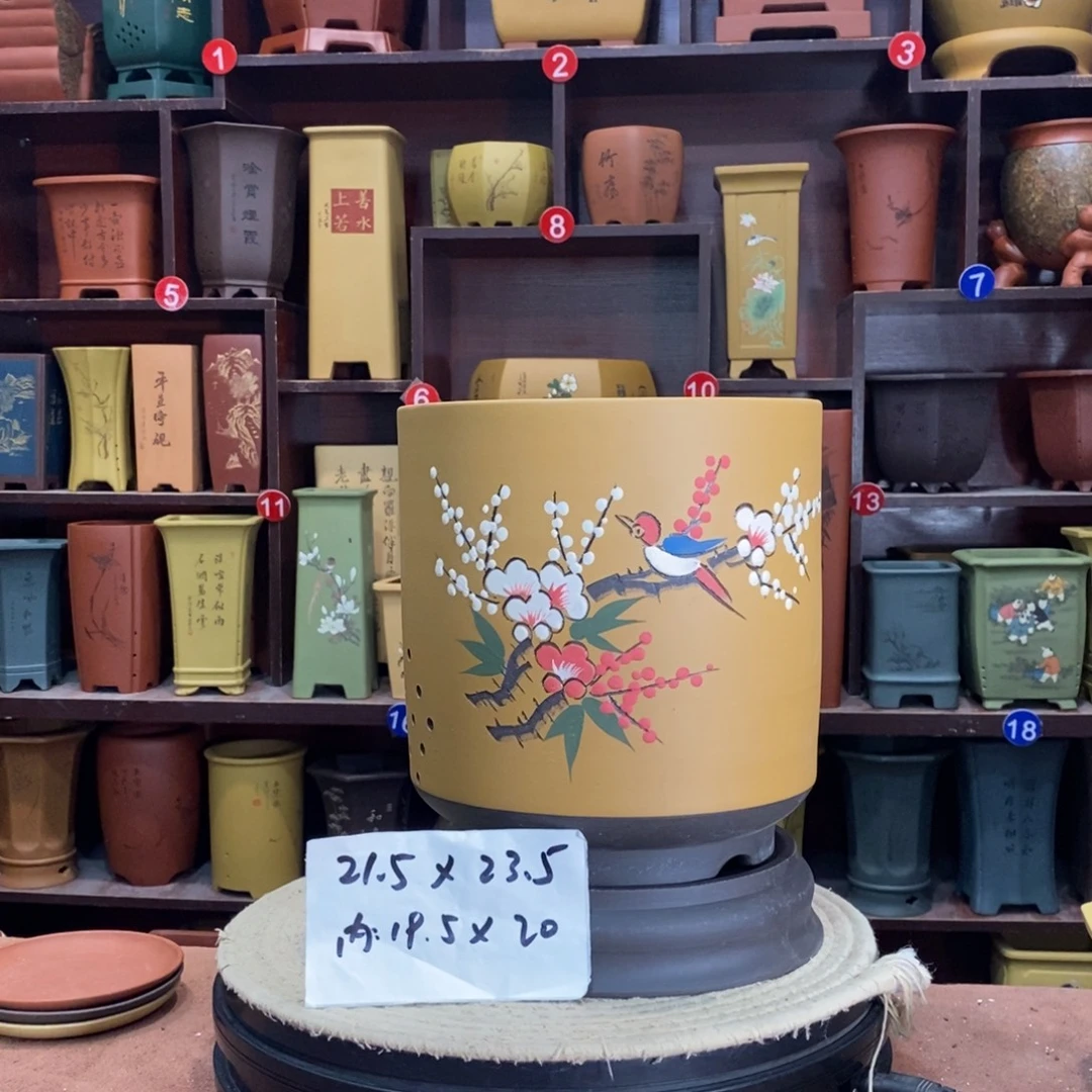 紫砂艺术紫砂花盆