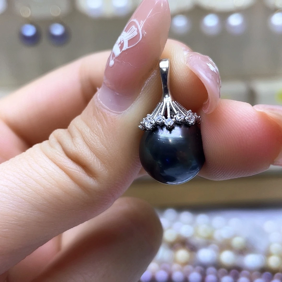 海水珍珠颈饰银S925镶嵌