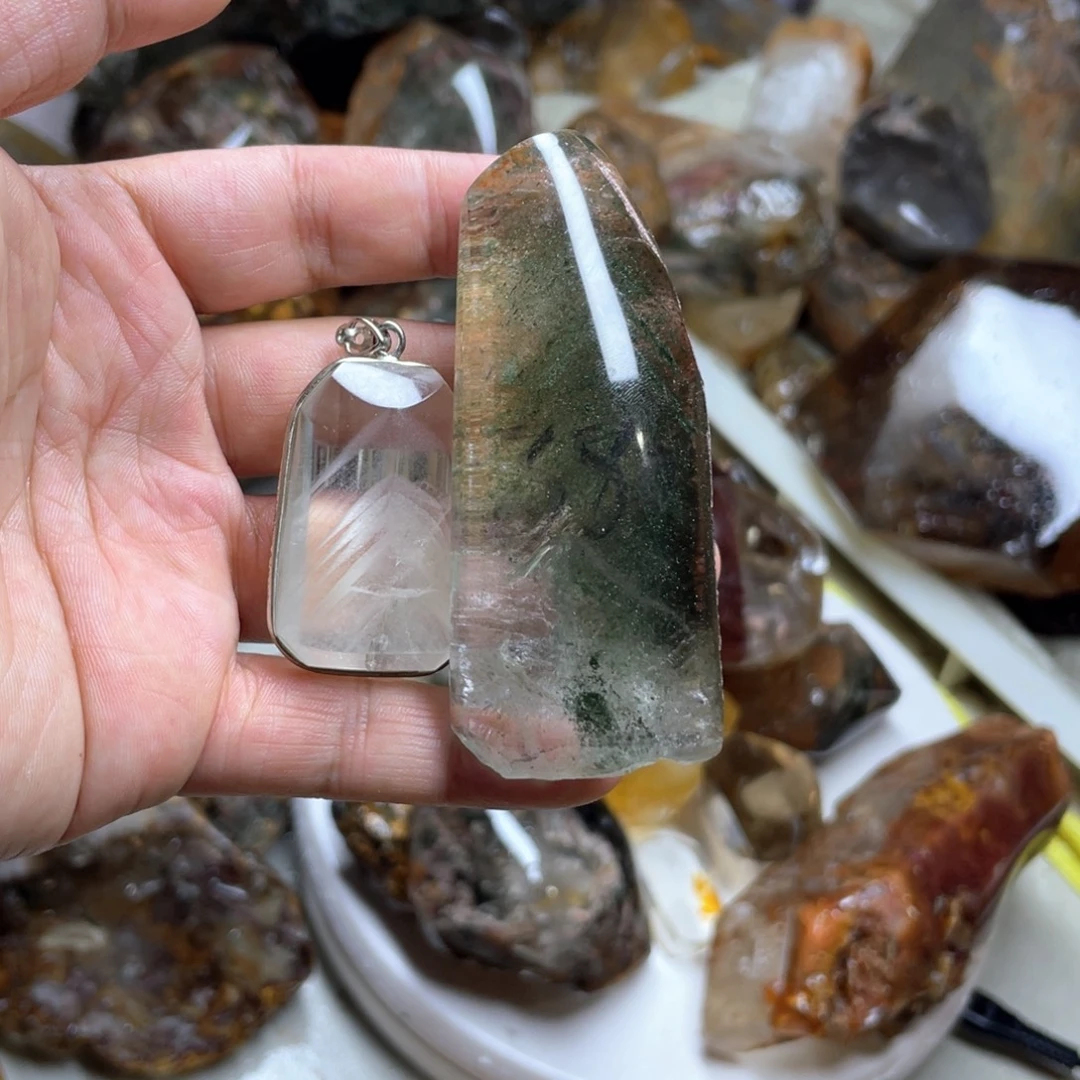 明***旋未镶嵌珠宝半成品水晶