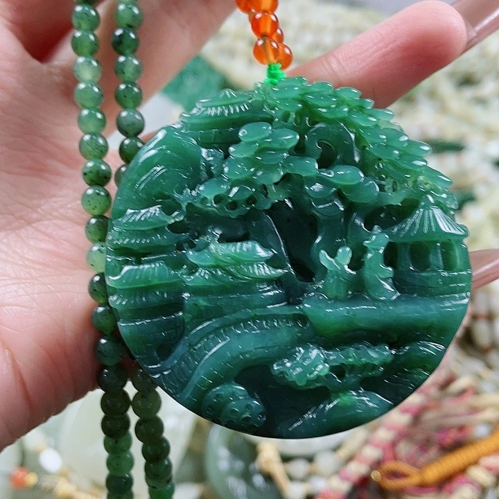 和田玉未镶嵌颈饰