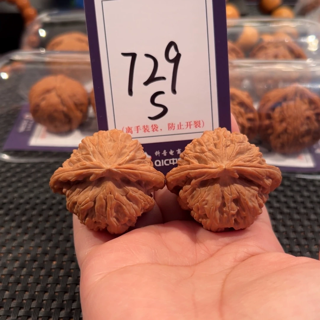 文玩核桃把件729号白狮子42全品