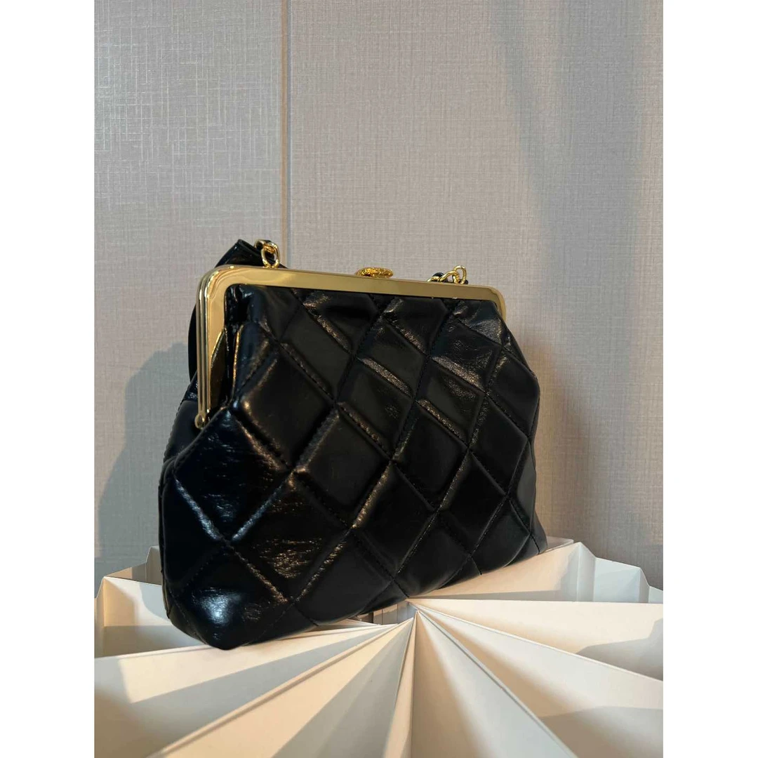 TOLEX2025新款手工时尚百搭蝴蝶女包黑色20cm