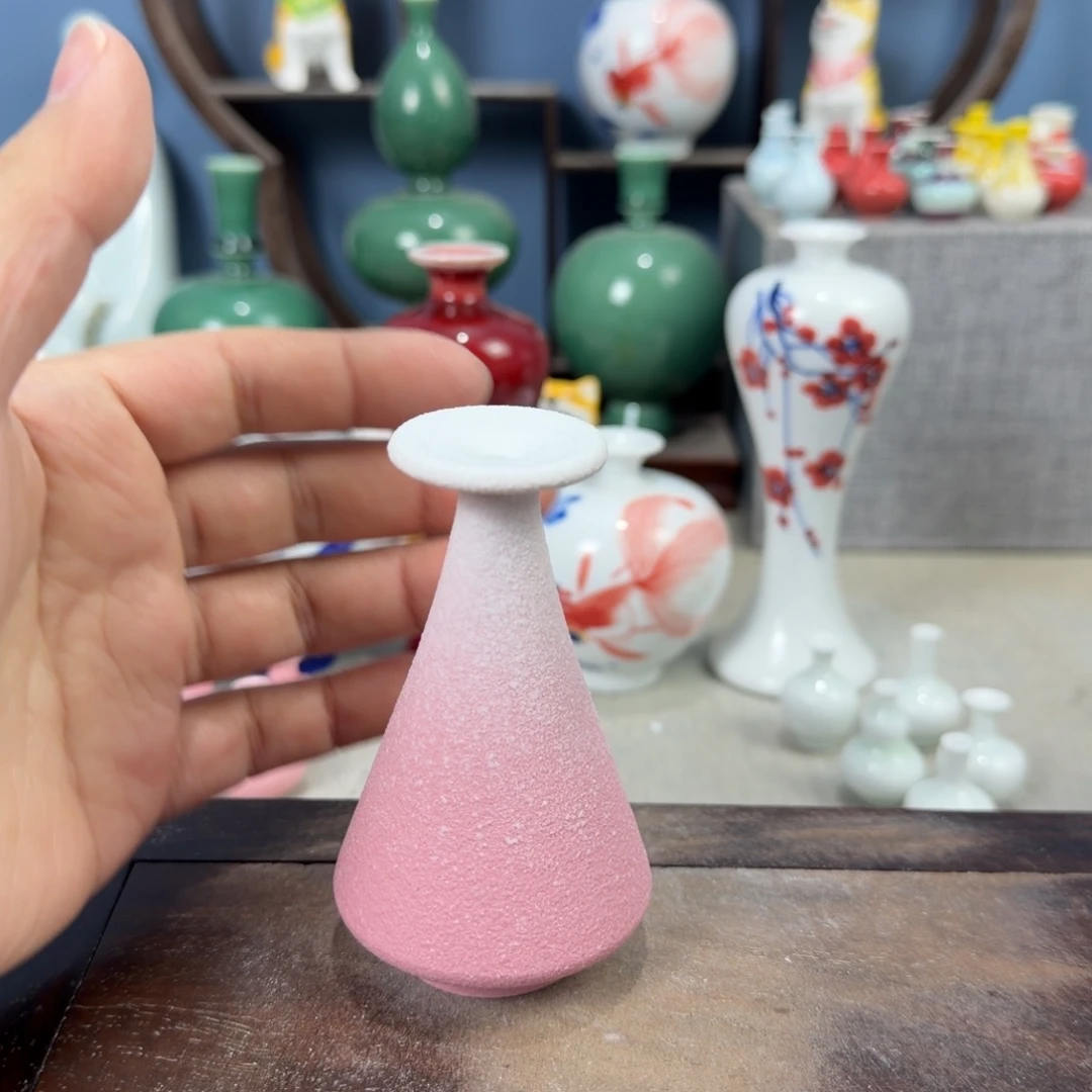 陶瓷手工小花器摆件