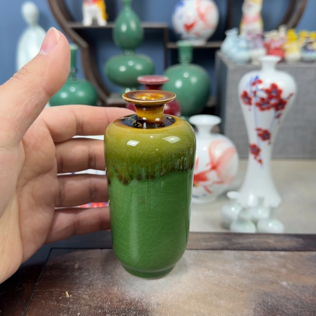 陶瓷手工小花器摆件