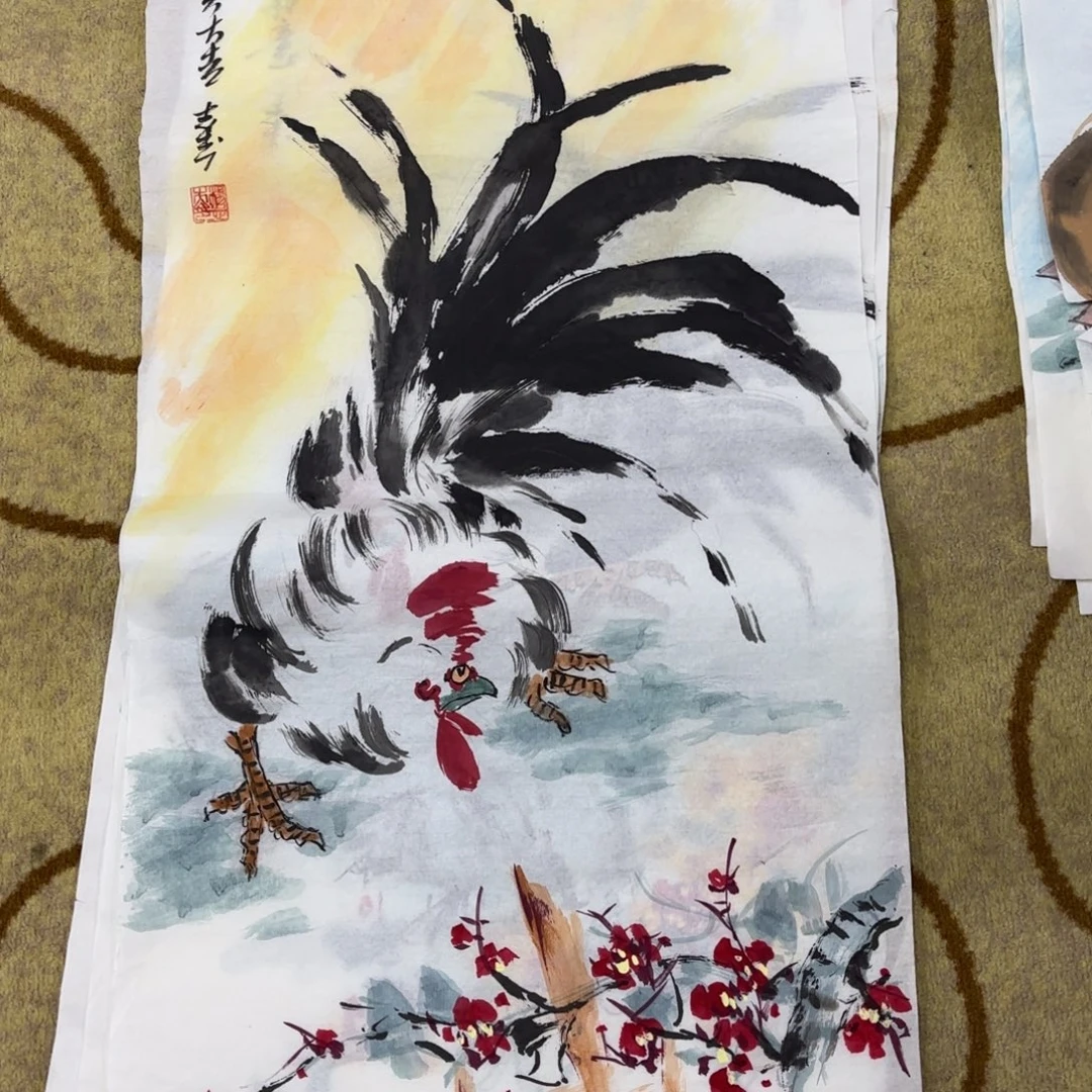 国画杨志杰三尺作品童