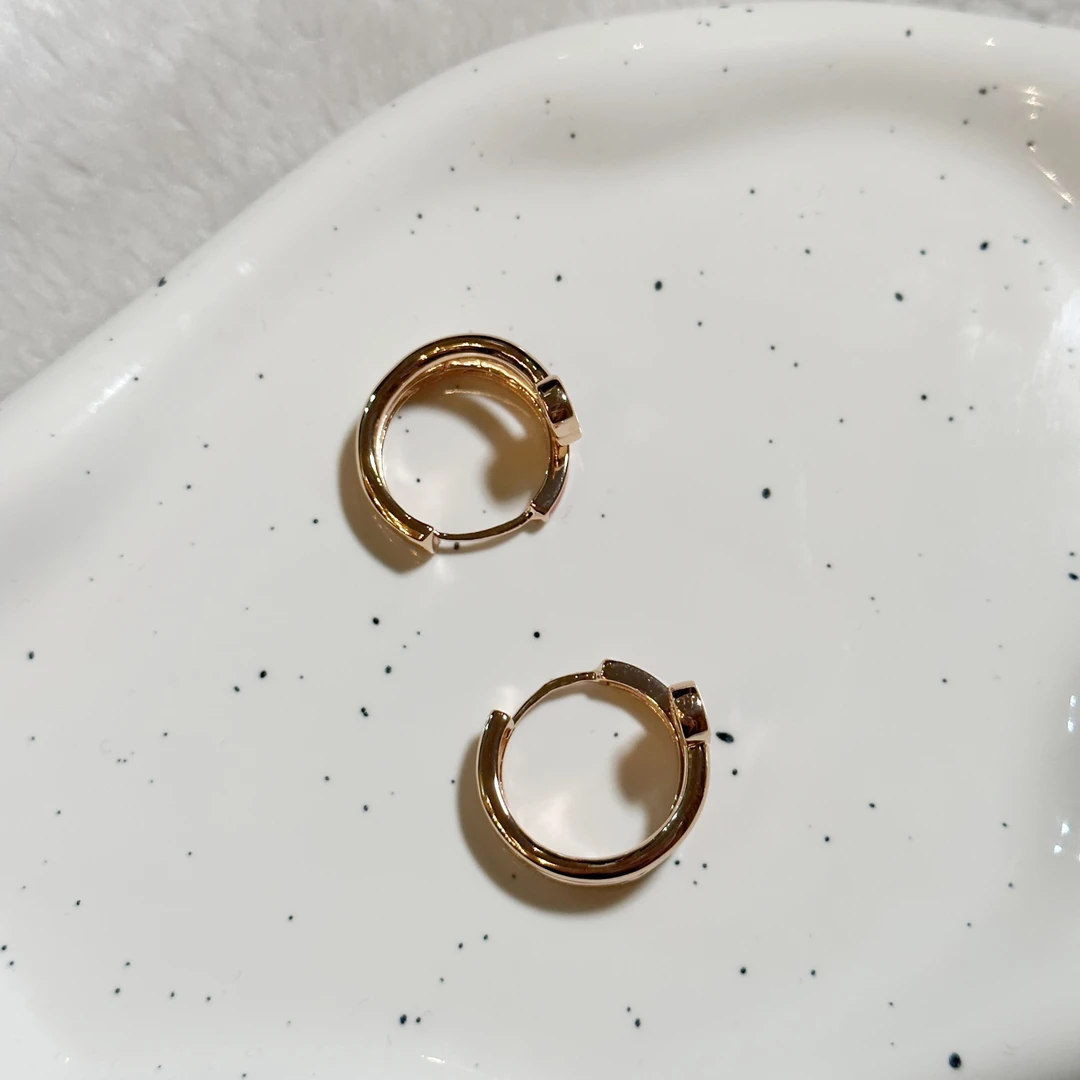 铜合金合成锆石耳饰 耳钉5778百搭复古