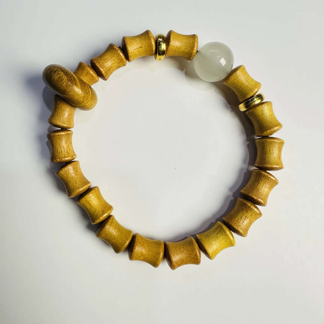 T003 金丝楠竹节手串