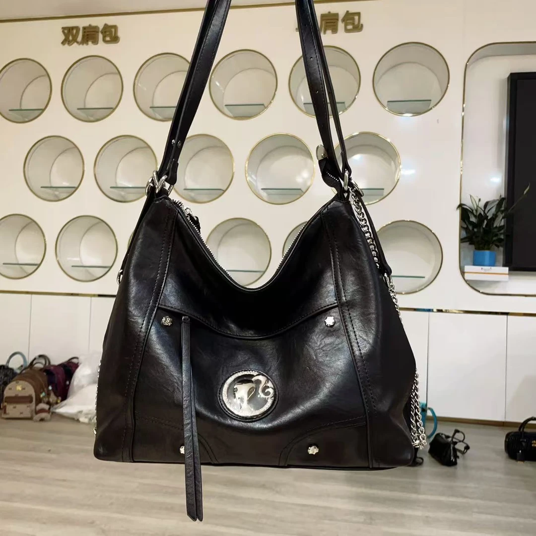 181#黑色【尺寸：长-宽-高-】潮流气质休闲百搭时尚女士单肩包