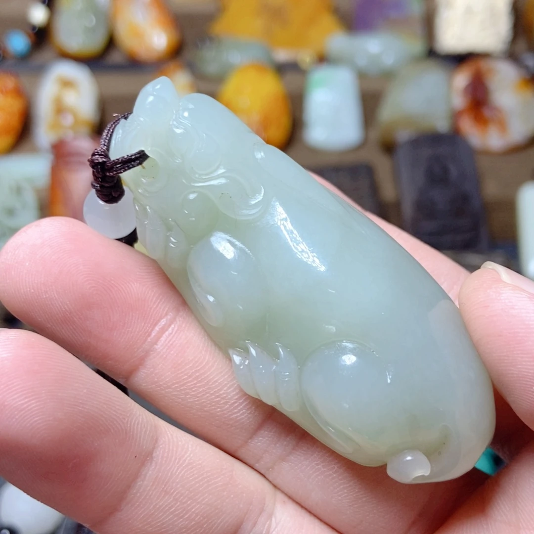 老***队白玉菩提吊坠收藏