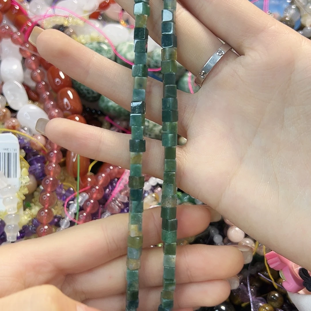 玛瑙/玉髓合金珠宝半成品海洋玛瑙卡4一条