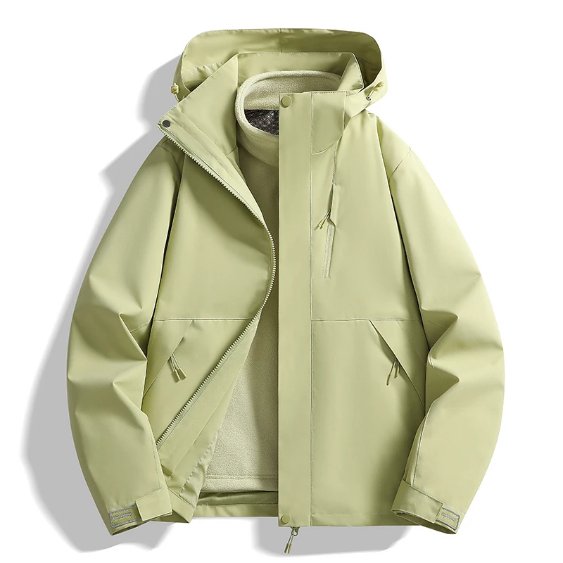 MY2025秋冬季户外情侣登山服风衣男女保暖防风防水透气