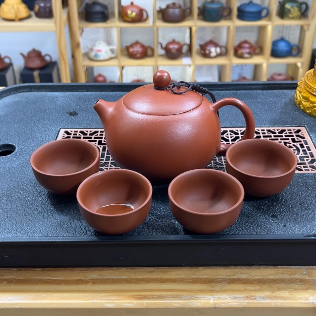 紫砂紫砂胖西施（一壶四杯）