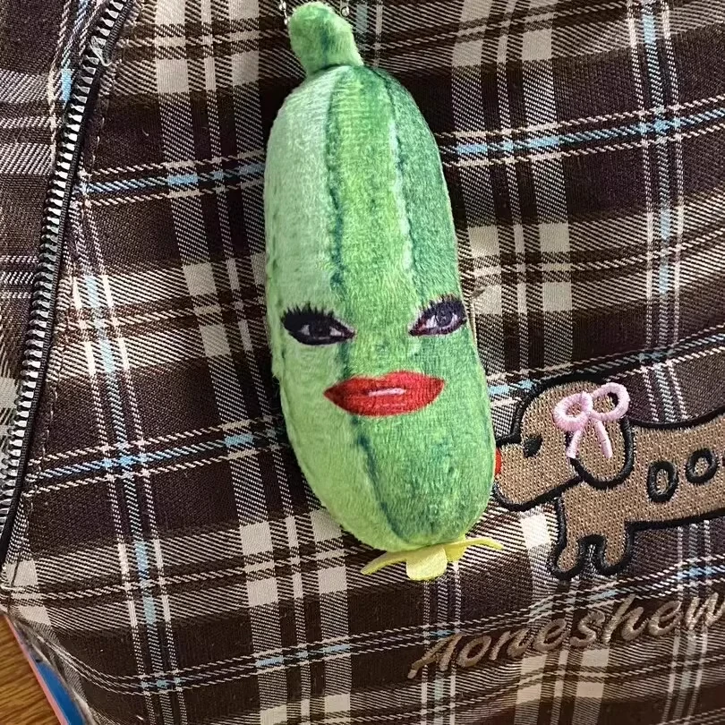 新款丝瓜去火气录音毛绒挂件按压发声整蛊丝瓜汤同款这么凶干嘛