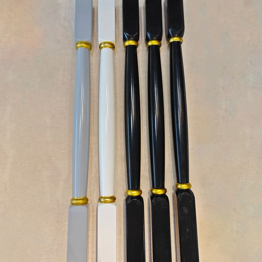 实木楼梯厂直销楼梯扶手立柱栏杆护栏橡木黑美人