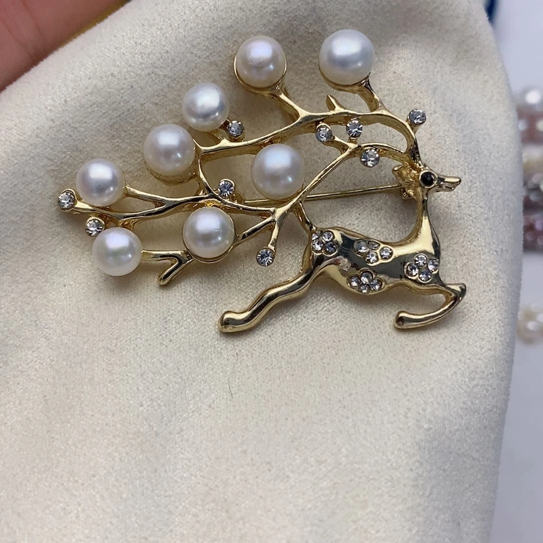 【闪购商品】淡水珍珠胸针未镶嵌95