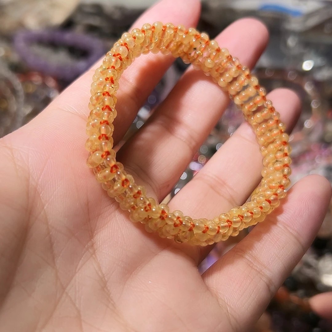 水晶手链未镶嵌发晶手牌