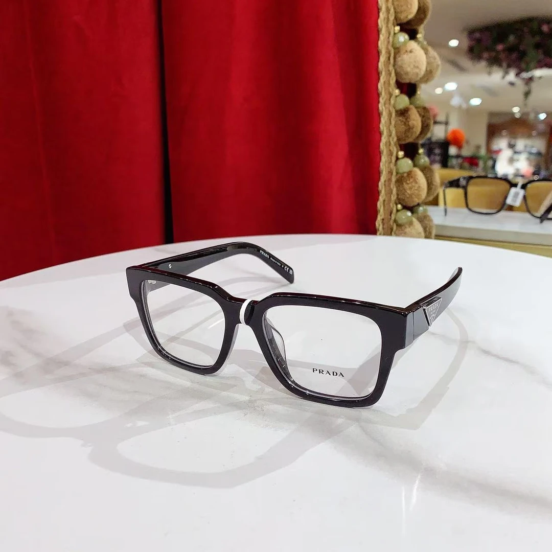 95新 Prada/普拉达 GGS丨普拉达金属标黑框眼镜 29371176