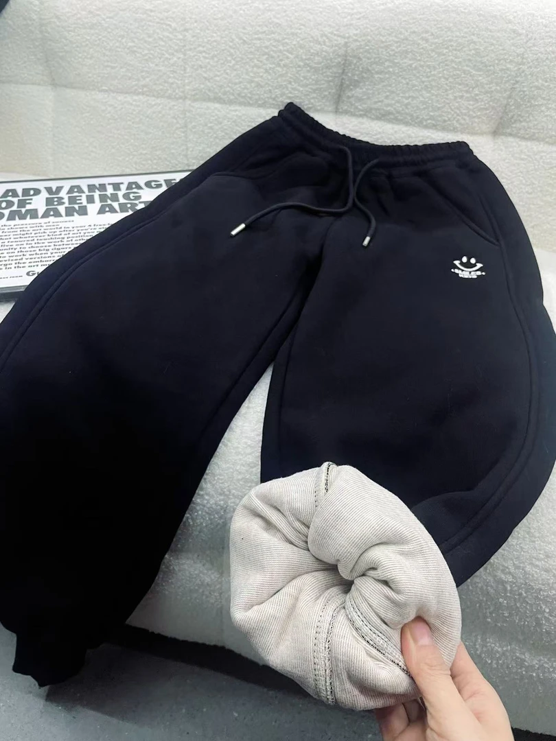 412168《现 15-23》优选儿童加绒纳米亲肤发热休闲裤