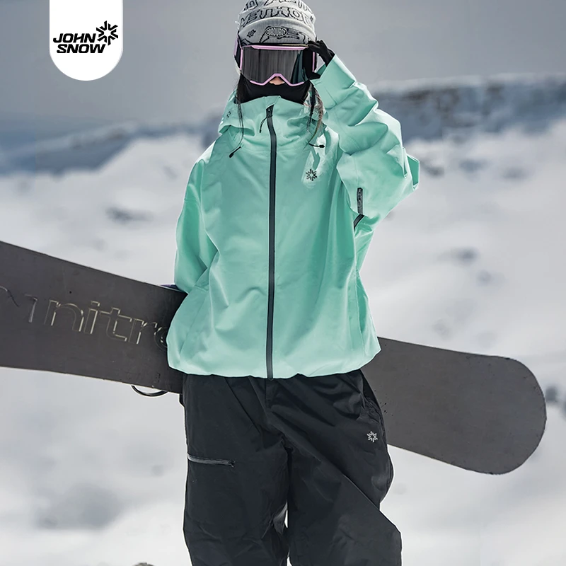 John snow滑雪衣女防水单板男款冬季加厚专业滑雪服保暖滑雪裤