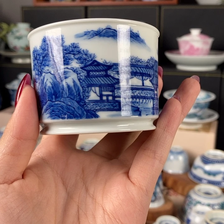 杯折葵非器山水直口杯