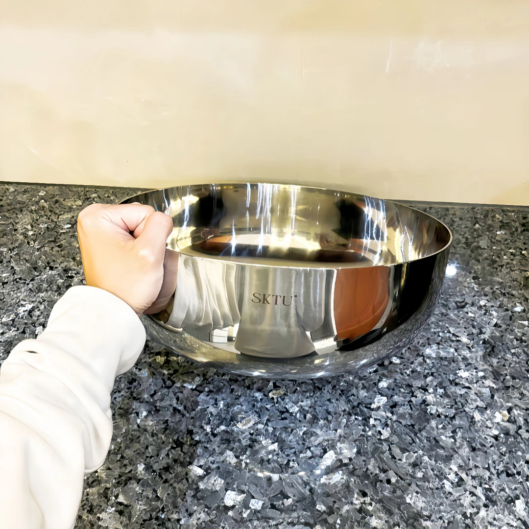 不锈钢和面盆三层钢家用食品级厨房多功能加厚揉面洗菜盆【送盖子】