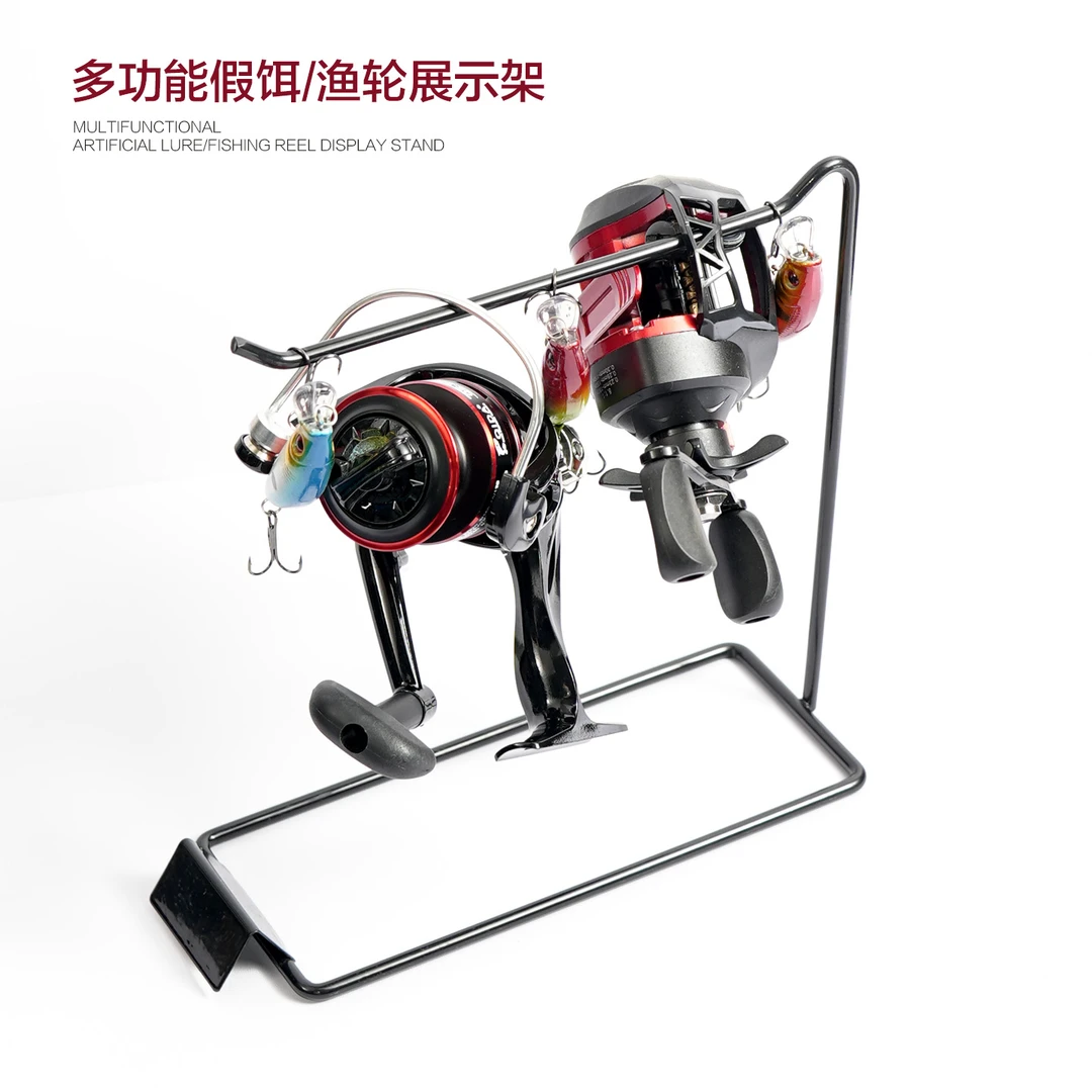 老季路亚渔轮展示架假饵米诺展示架多功能纺车轮水滴轮展示收纳架