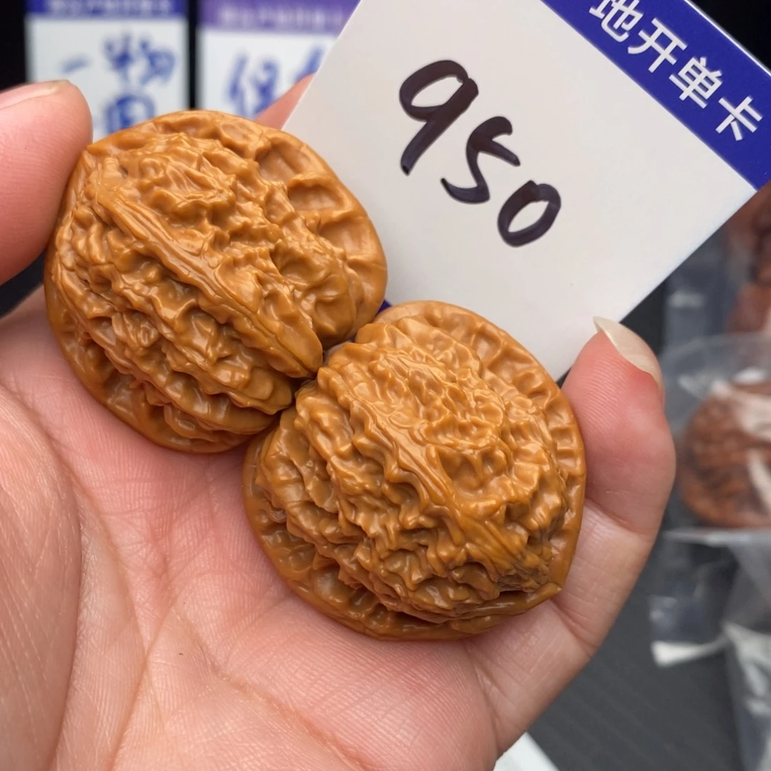 把件文玩核桃白狮子37