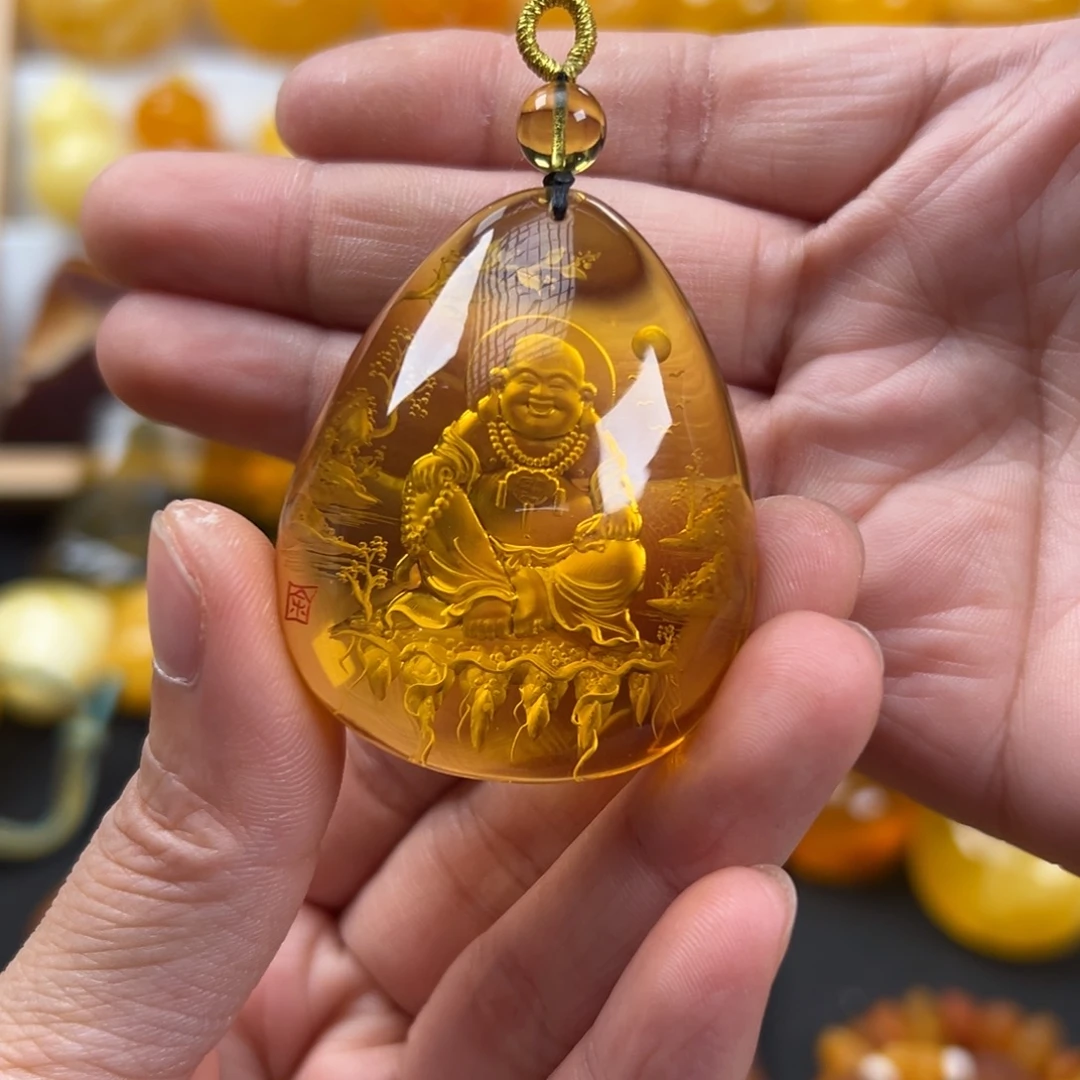 蜜蜡未镶嵌颈饰14克