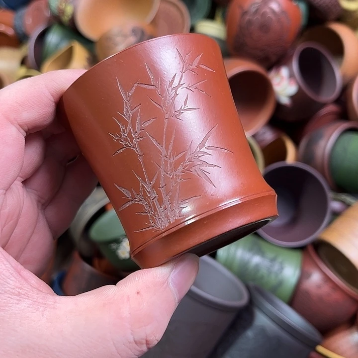 紫砂茶杯全手工紫砂主人杯