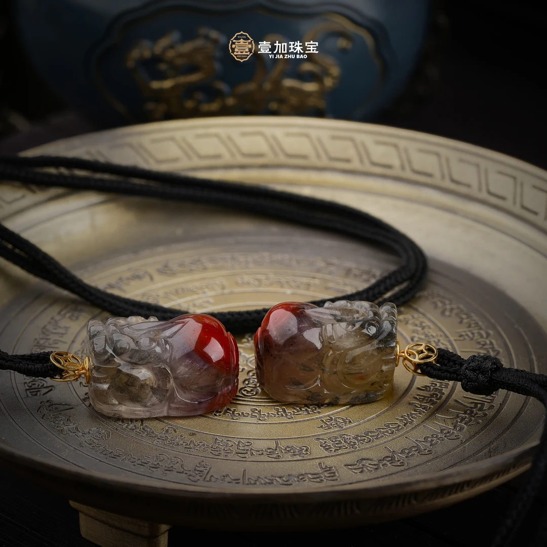 壹加师姐|镶荆棘玫瑰貔貅水晶吊坠多样性发一8387x