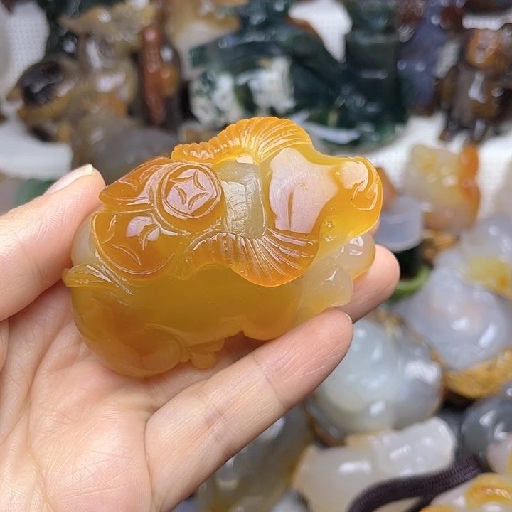 玛瑙/玉髓饰品未镶嵌淡**生