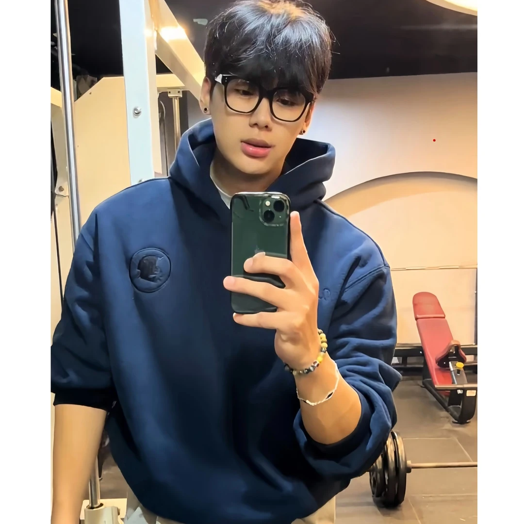 pdts【蓝】重磅摇粒绒刺绣帽衫（一件过冬)