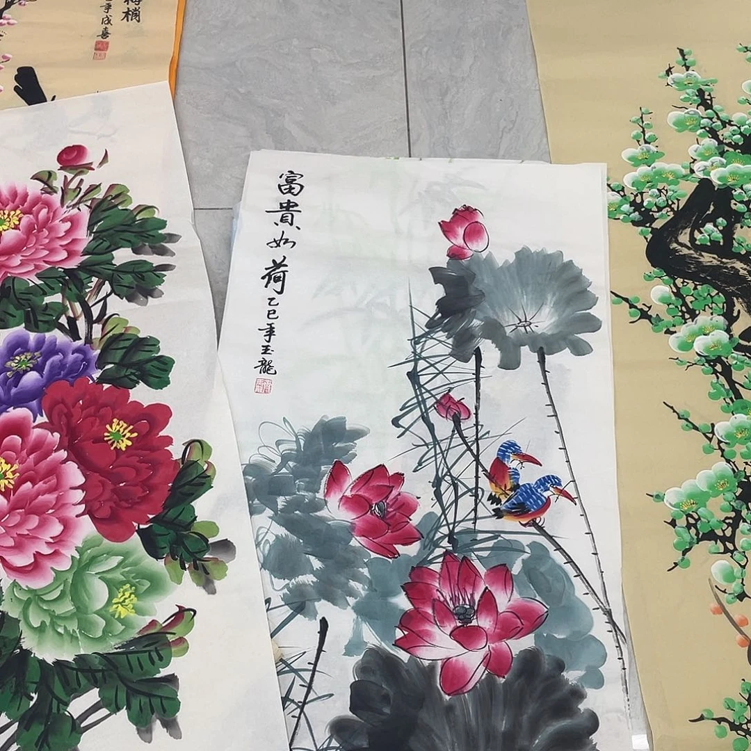 国画国画作品书法作品原稿三尺