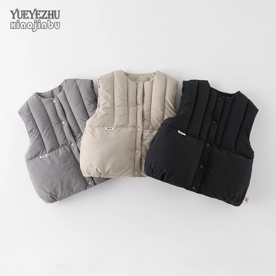 宝宝棉马甲外套秋冬儿童韩版百搭马夹小童加厚保暖冬季婴幼儿上衣