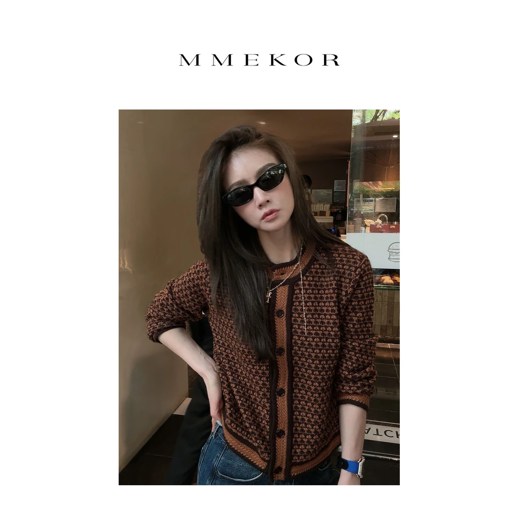 MMEKOR“编织童话”针织衫 2025新款秋款末日美拉德风上衣 30292