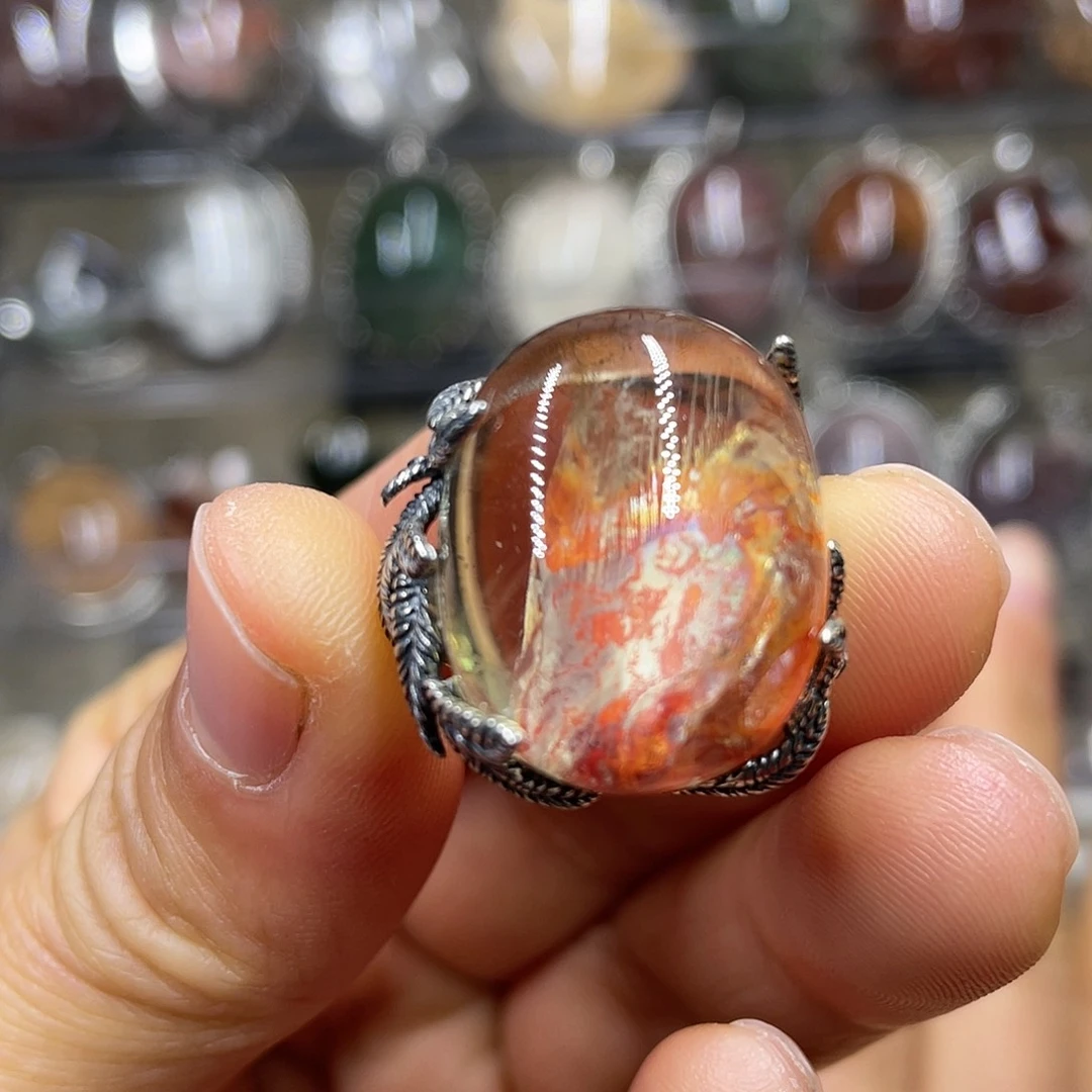 【闪购商品】水晶珠宝半成品银S925镶嵌戒指