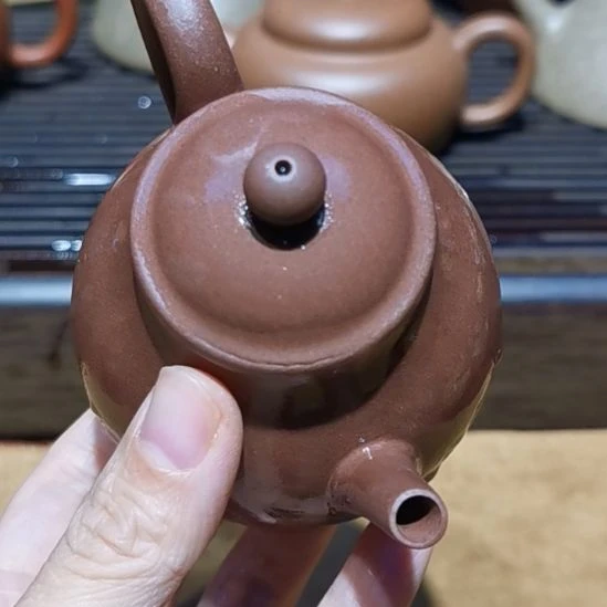 ៚***4茶壶紫砂宫灯壶半手工