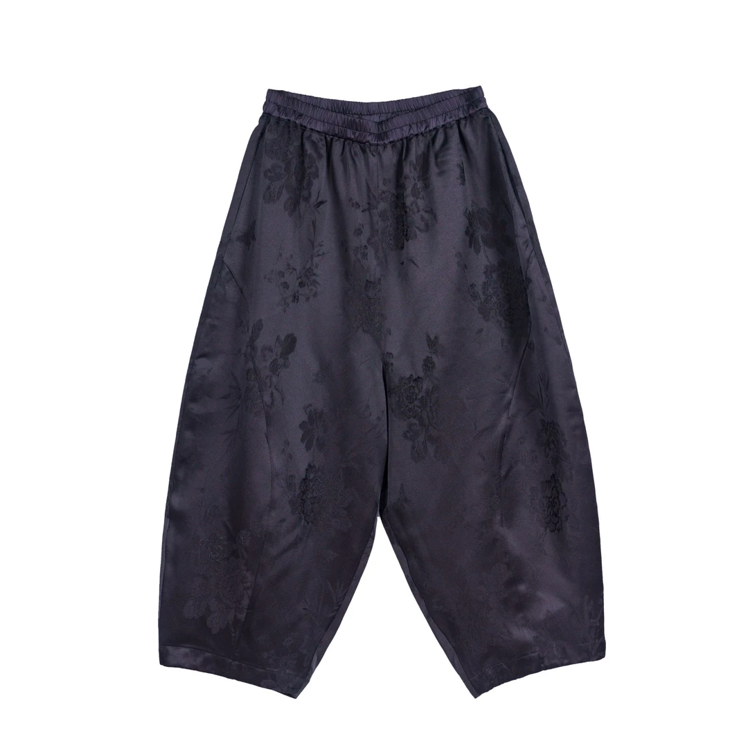 朱总原创设计3C123夏季提花花苞裤