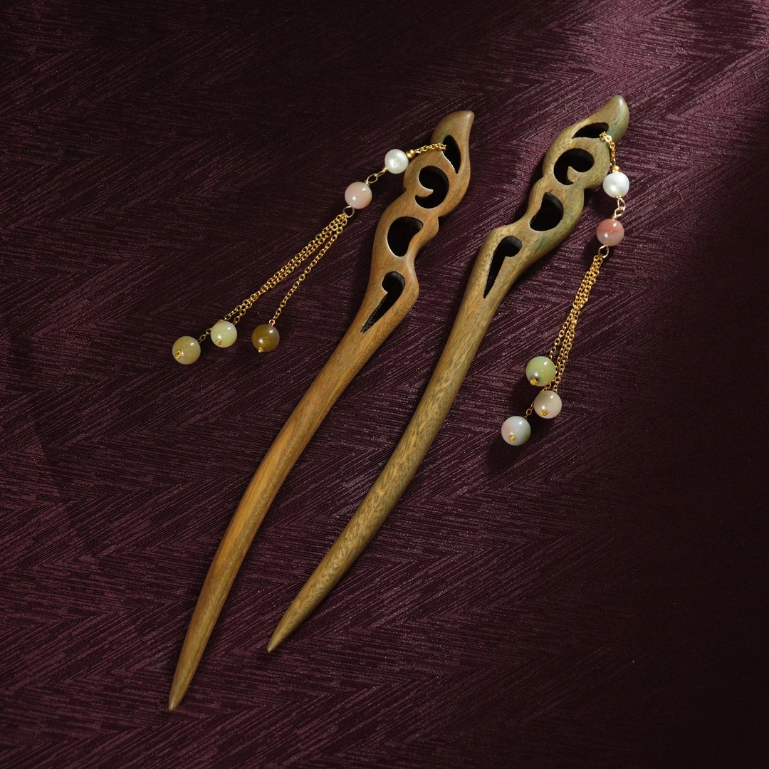 【老掌柜】盐源玛瑙发簪/DPH062417/多样性发一