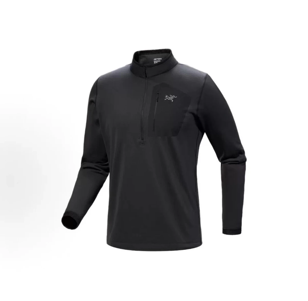 ARC'TERYX/始祖鸟RHO SV zip neck 男款刺绣加厚POLO打底