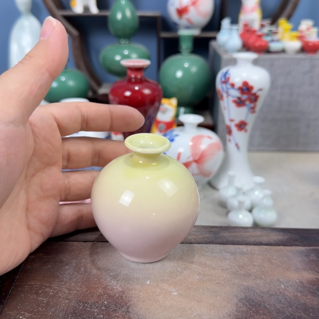 陶瓷手工小花器摆件