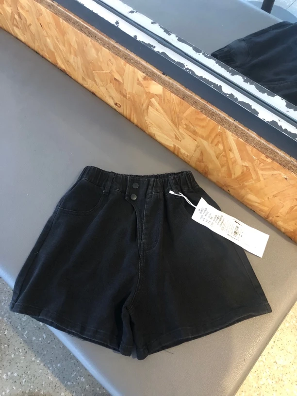 2025夏季新款韩系女大童简韩百搭棉质牛仔短裤