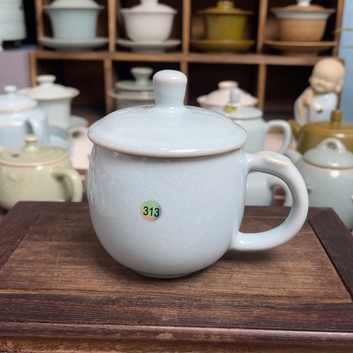 汝州原矿原釉一级如意办公杯